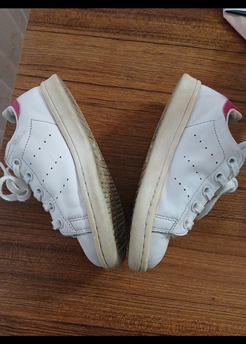 Beyaz Adidas Stan Smith Spor Ayakkabı - Görsel 3