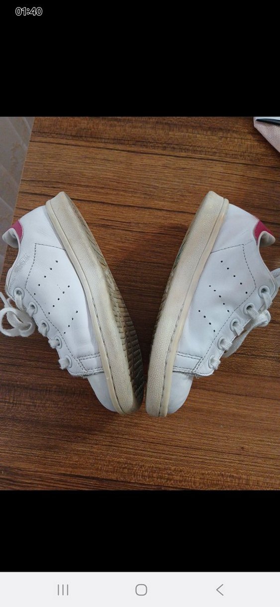 Beyaz Adidas Stan Smith Spor Ayakkabı - Görsel 3