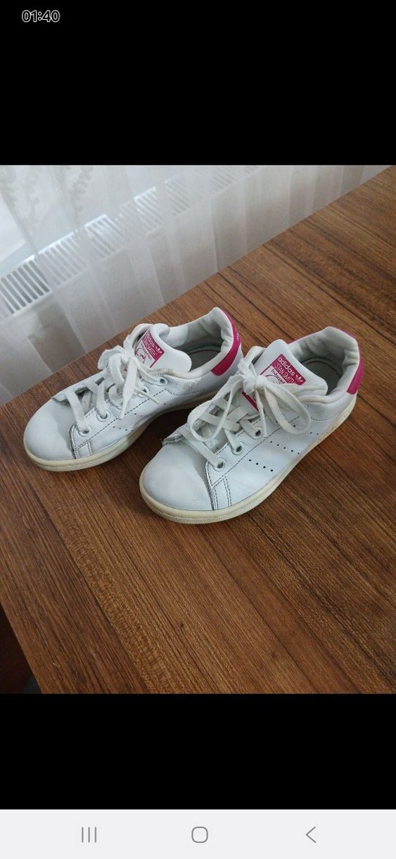 Beyaz Adidas Stan Smith Spor Ayakkabı - Görsel 2