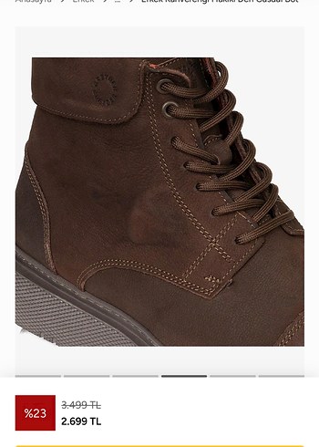 Erkek Kahverengi Süet Günlük Bot - Görsel 4