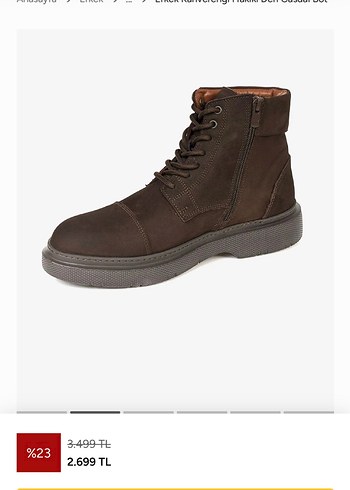Erkek Kahverengi Süet Günlük Bot - Görsel 2