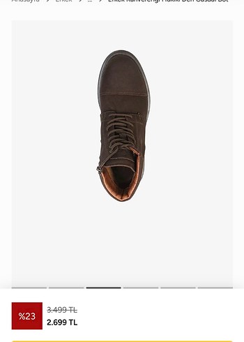 Erkek Kahverengi Süet Günlük Bot - Görsel 3