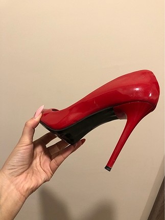 38 Beden kırmızı Renk Kırmızı stiletto