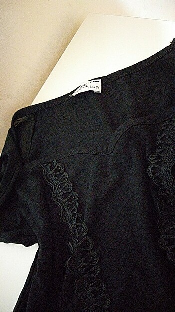 m Beden Siyah gothic bluz 
