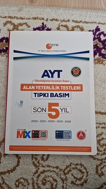A Yayınları son 5 yıl ayt tıpkı basım