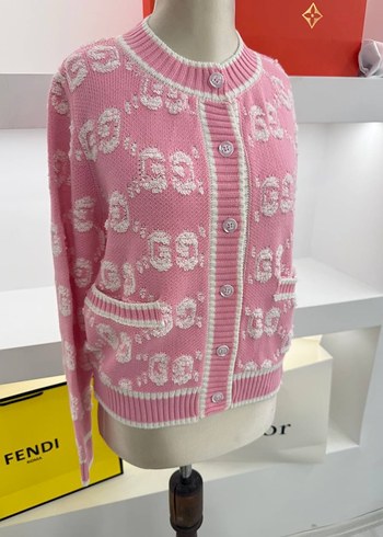 m Beden Gucci Triko Hırka Pembe