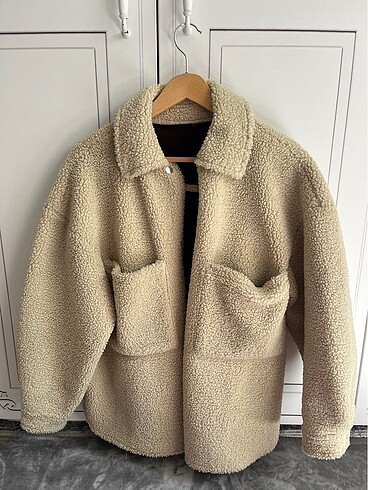Pull bear yünlü peluş ceket