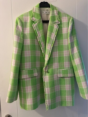 l Beden yeşil Renk Mango blazer