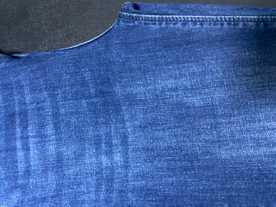 Düğmeli Lacivert Midi Kadın Kot Pantolon - Görsel 2