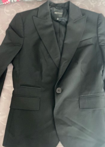 Düğmeli Siyah Notch Yaka Tuxedo Ceket - Görsel 3