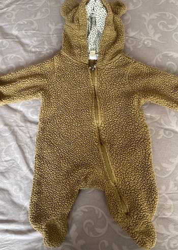 Kahverengi Kürklü Bebek Tulumu - Görsel 2