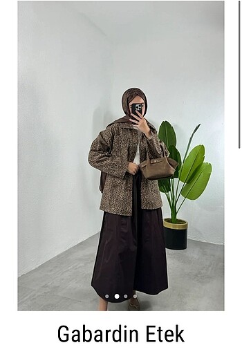 gabardin etek
