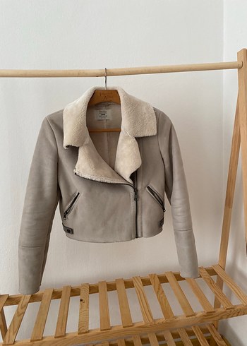 Bershka Kürklü Süet Ceket