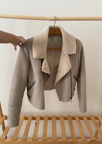 Bershka Bershka Kürklü Süet Ceket
