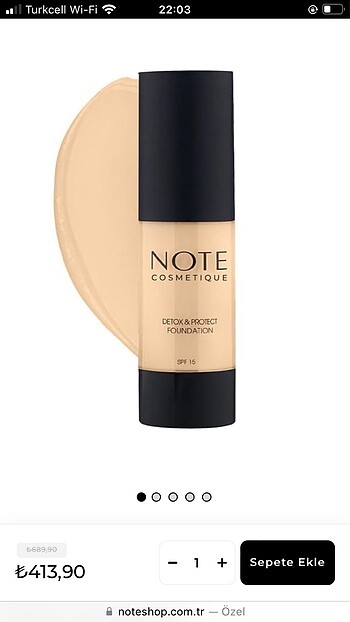 Note detox&protect fondöten