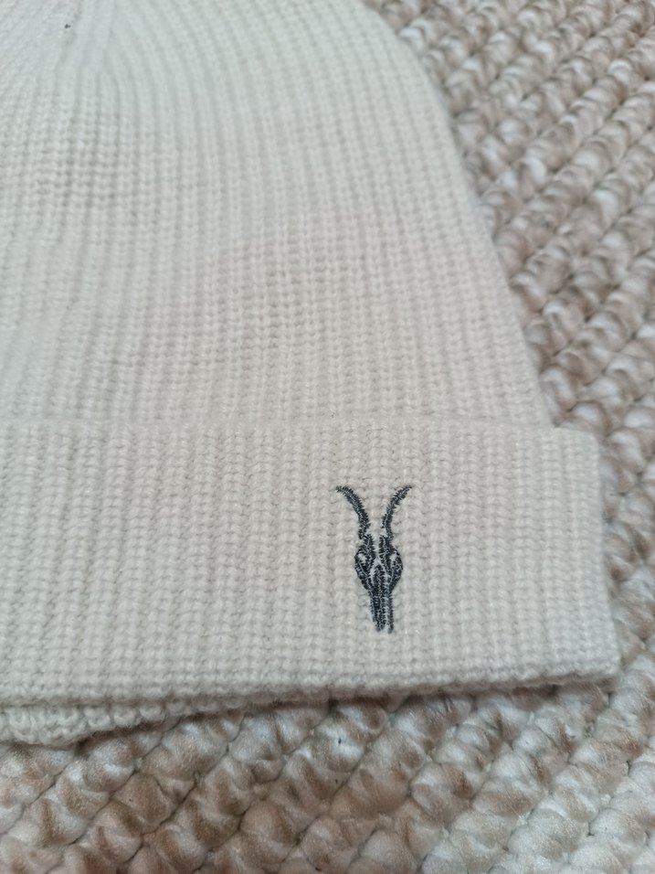 Unisex Krem Yün Örgü Bere - Görsel 2