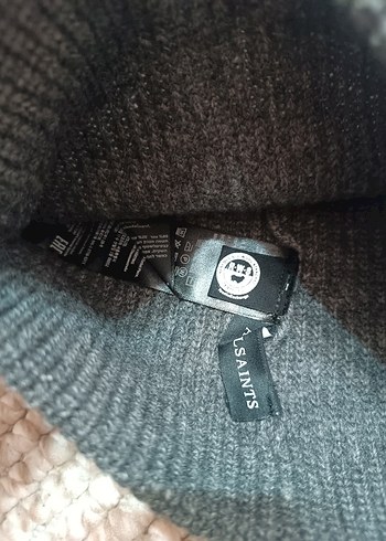 Gri Unisex Yün Örgü Bere - Görsel 3