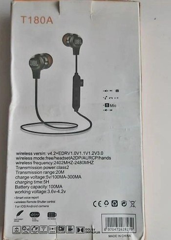 JBL Kablosuz Stereo Bluetooth Kulaklık T180A Siyah - Görsel 2
