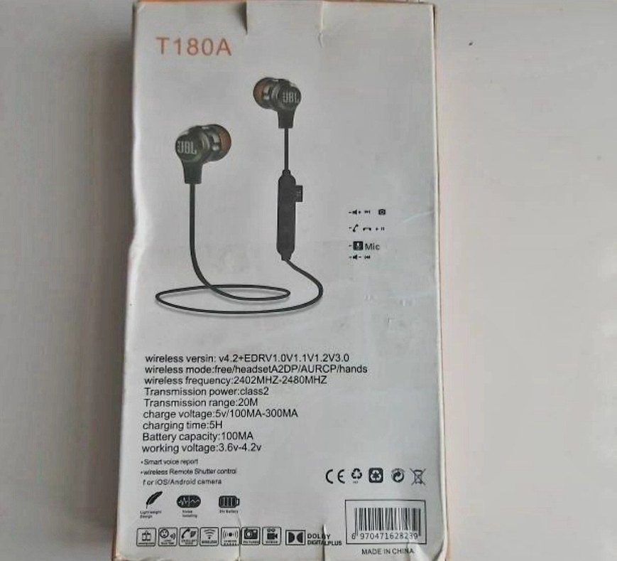 JBL Kablosuz Stereo Bluetooth Kulaklık T180A Siyah - Görsel 2