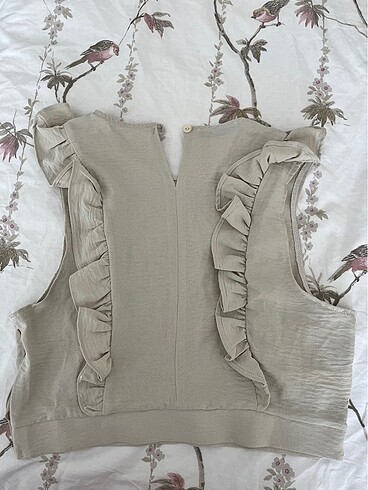 40 Beden camel Renk Bluz/Crop