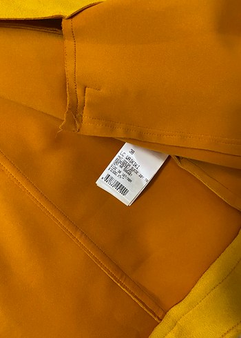 Lcw Sarı Süet Deri Ceket - Görsel 3