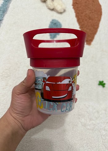 Kırmızı Çocuk dökülmeyen kap - Görsel 3