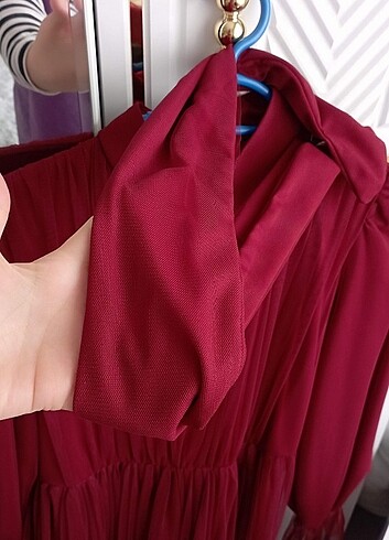38 Beden bordo Renk Elbise