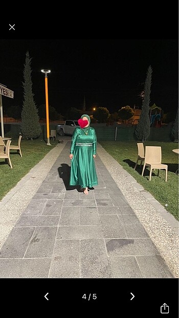 Diğer Yeşil gece elbisesi