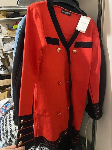 Balmain Kırmızı triko elbise
