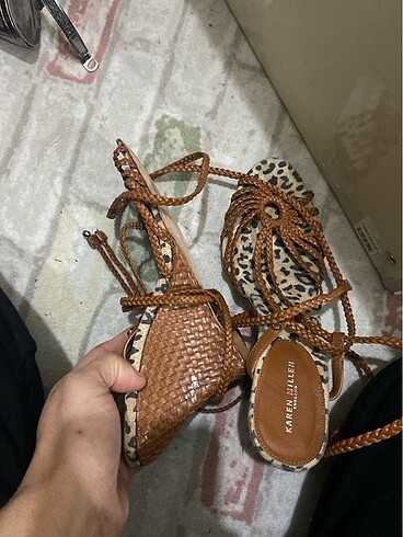 Karen Millen İp bağlamalı sandalet