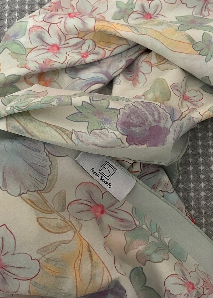 Fresh scarf desenli şal - Görsel 2