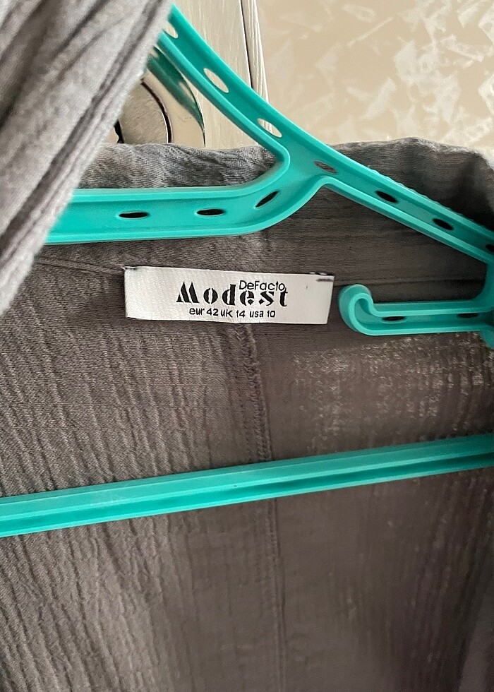 Defacto gri müslin yelek - Görsel 3