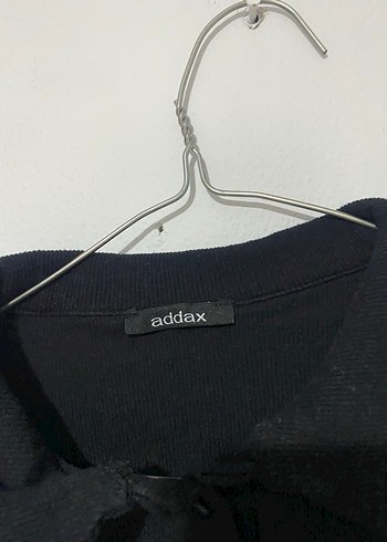 Addax Kadın Siyah Kısa Kollu Polo Yaka Tişört