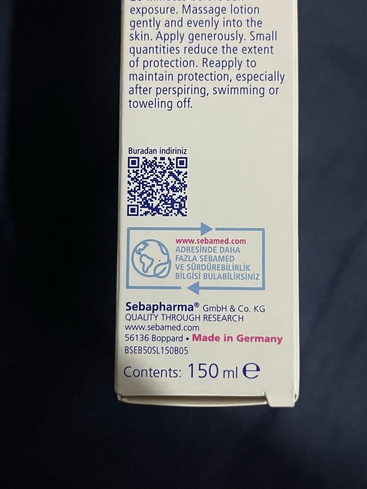Sebamed Bebek Güneş Losyonu SPF 50+ - Görsel 2