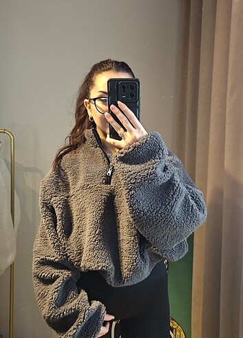 s Beden ZR MODEL KUZU POLAR ANTRASİT 