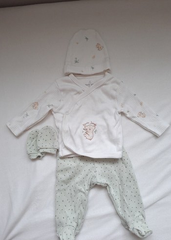 Bebek Erkek Nakışlı Pamuklu 2'li Takım - Görsel 2