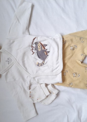 Bebek Erkek Nakışlı Pamuklu 2'li Takım - Görsel 3