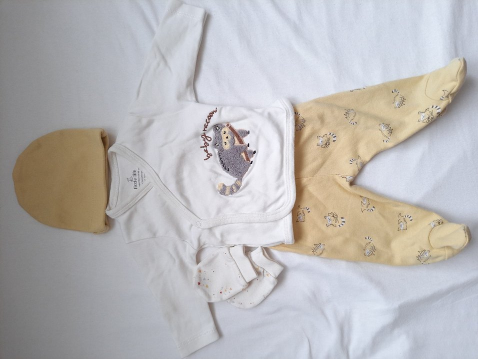 Bebek Erkek Nakışlı Pamuklu 2'li Takım - Görsel 3