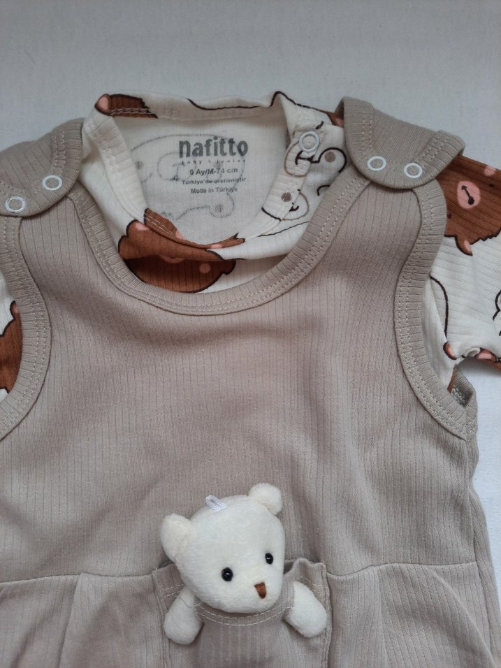 erkek bebek Tulum, Uzun Kollu zibinlı - Görsel 2