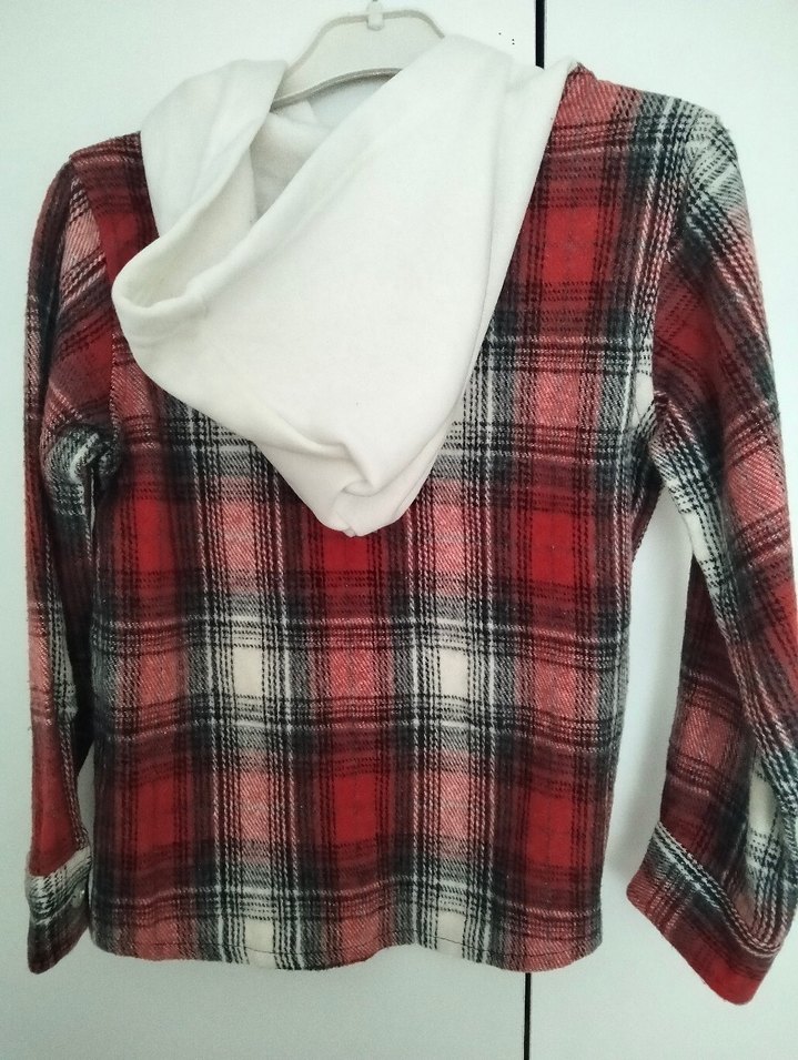 Kırmızı Kareli Pamuklu Gömlek - Görsel 4