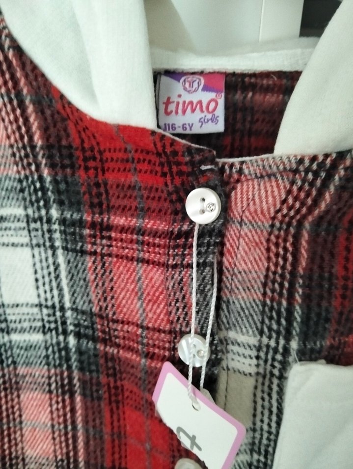 Kırmızı Kareli Pamuklu Gömlek - Görsel 2