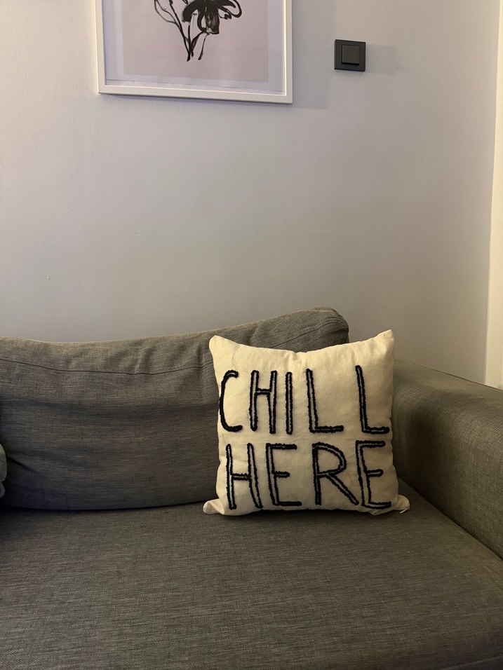 Punch motto kırlent kılıfı - Görsel 2