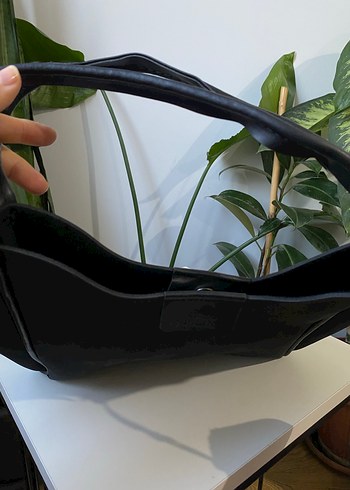 Siyah Süet Kadın Günlük Çanta - Görsel 4