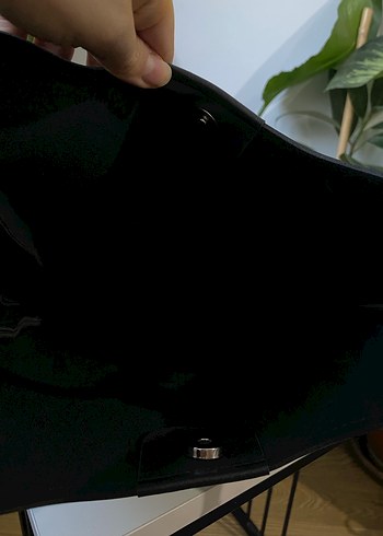 Siyah Süet Kadın Günlük Çanta - Görsel 5