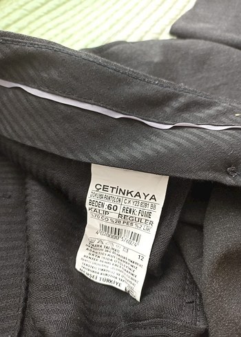 52 Beden Gri Kumaş Pantolon