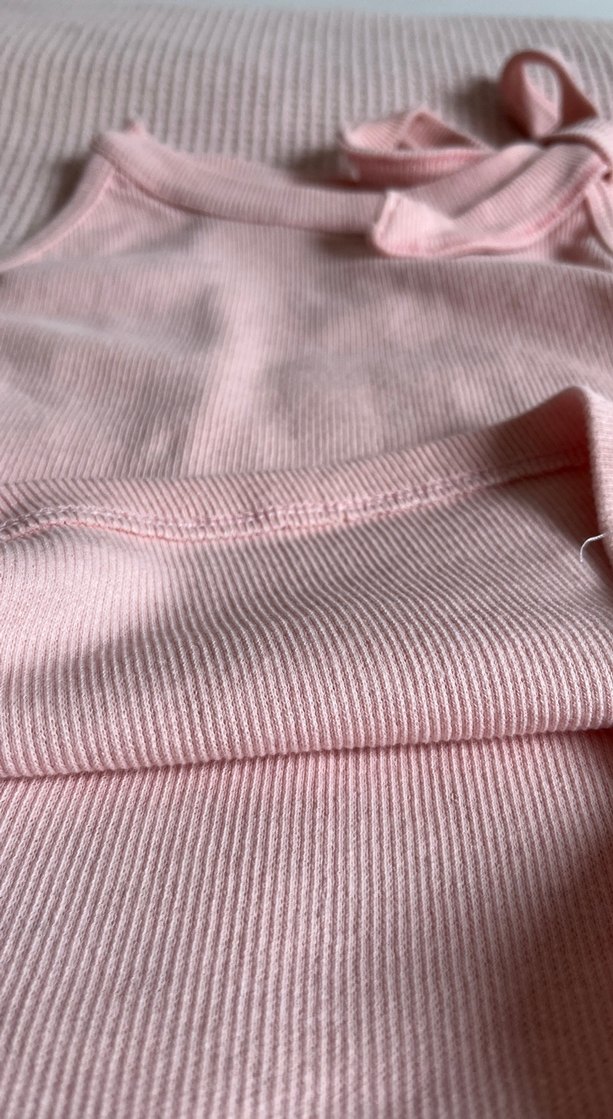 Pembe Halter Yaka crop top - Görsel 3