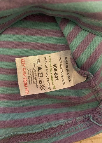 NeXT Uzun Kollu Kız Çocuk Çizgili Tişört - Görsel 4