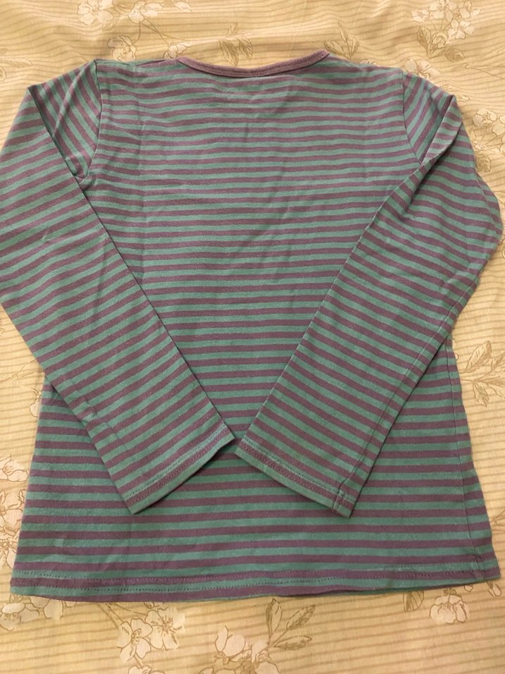 NeXT Uzun Kollu Kız Çocuk Çizgili Tişört - Görsel 2