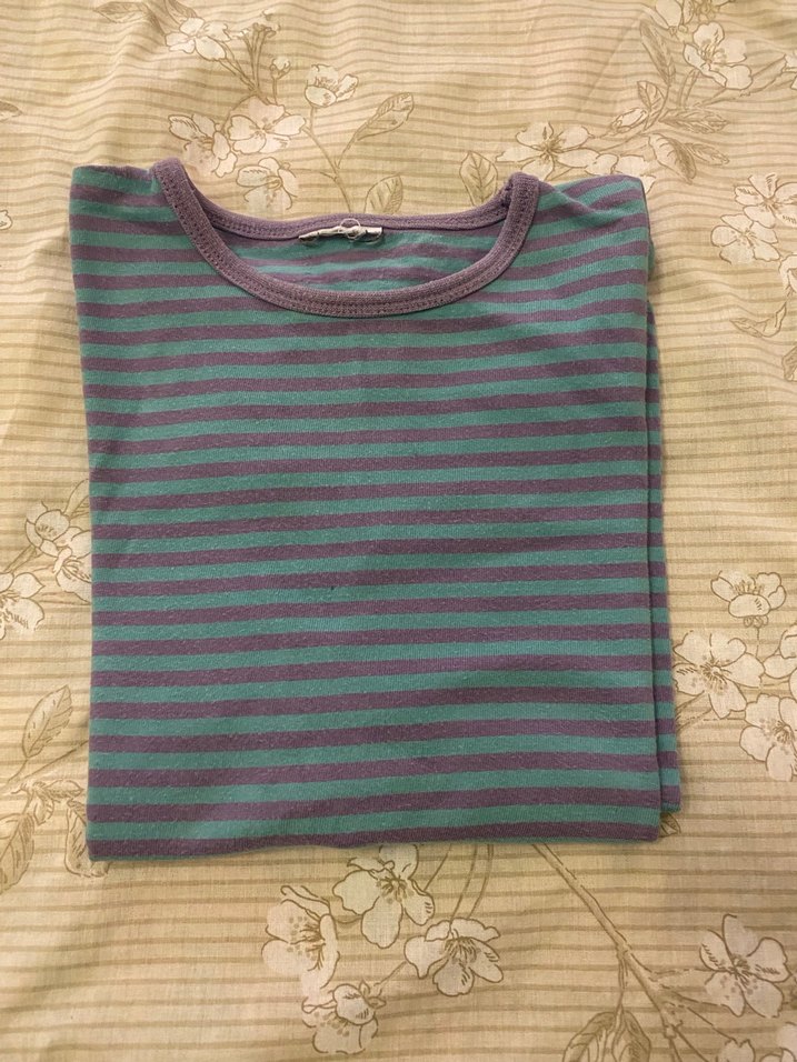 NeXT Uzun Kollu Kız Çocuk Çizgili Tişört - Görsel 3