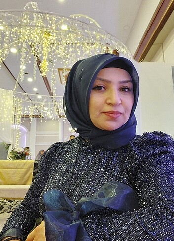xxl Beden Pul payetli taş işlemeli abiye